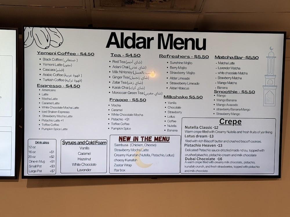 Aldar Cafe Menu image 2